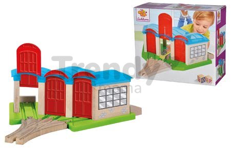 Náhradné diely k vláčikodráhe Train Engine Shed Eichhorn depo pre vlaky s koľajnicami 32 cm dĺžka