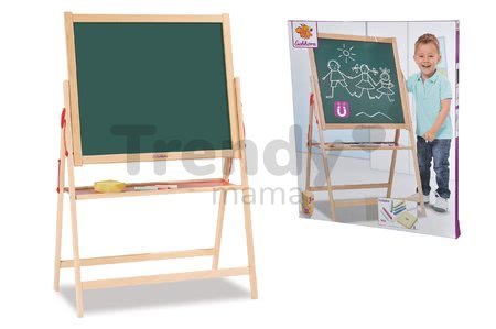 Drevená magnetická tabuľa Magnetic Board Eichhorn skladacia s 11 doplnkami