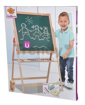 Drevená magnetická tabuľa Magnetic Board Eichhorn skladacia s 11 doplnkami