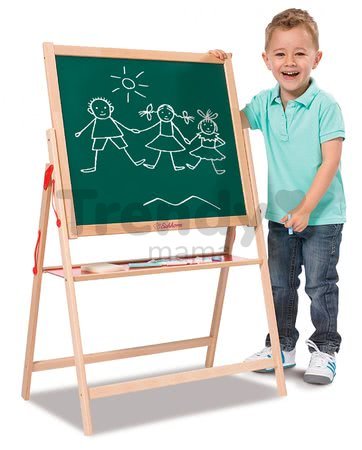 Drevená magnetická tabuľa Magnetic Board Eichhorn skladacia s 11 doplnkami