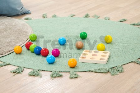 Drevená didaktická pyramída Marbel Sorting Game Eichhorn 15 dielov od 12 mes