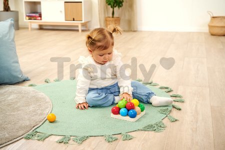 Drevená didaktická pyramída Marbel Sorting Game Eichhorn 15 dielov od 12 mes