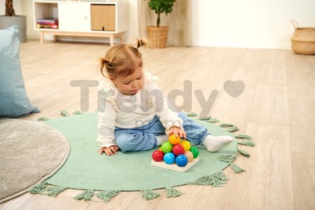 Drevená didaktická pyramída Marbel Sorting Game Eichhorn 15 dielov od 12 mes