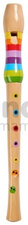 Drevená flauta Music Wooden Flute Eichhorn zošit s 3 piesňami od 4 rokov
