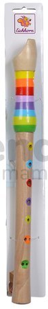 Drevená flauta Music Wooden Flute Eichhorn zošit s 3 piesňami od 4 rokov