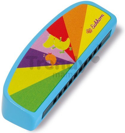 Drevená harmonika Harmonica C-Dur Eichhorn s hudobným zošitom s 3 pesničkami od 4 rokov