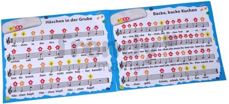 Drevená harmonika Harmonica C-Dur Eichhorn s hudobným zošitom s 3 pesničkami od 4 rokov