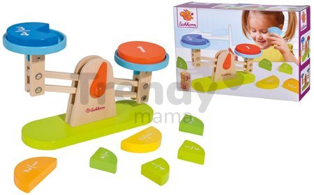 Drevená váha Wooden Balance Eichhorn 9 kociek hra na rovnováhu