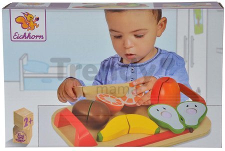 Drevený podnos s ovocím Chopping Board Fruits Eichhorn 12 dielov od 24 mes