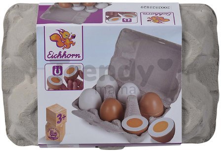 Drevené vajíčka s obalom Eggs Eichhorn s magnetickou funkciou