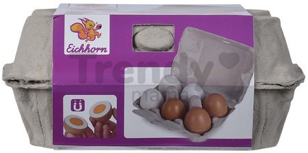 Drevené vajíčka s obalom Eggs Eichhorn s magnetickou funkciou