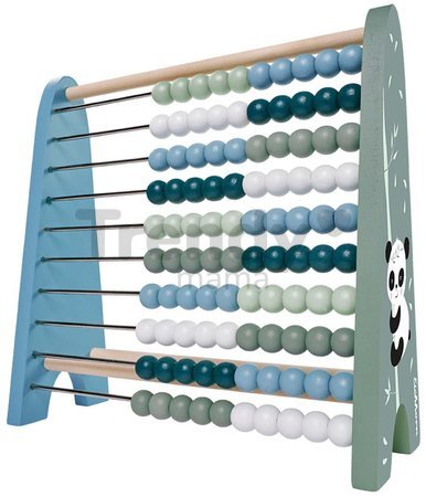 Drevené počítadlo panda Abacus Eichhorn 100 guličiek od 12 mes