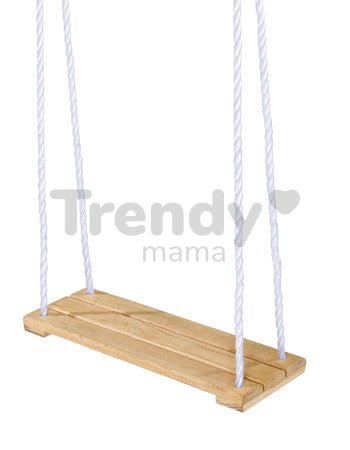 Drevená hojdačka plocha Plank Swing Outdoor Eichhorn prírodná 140-210 cm dĺžka 40*14 cm a 60 kg nosnosť