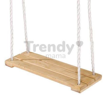 Drevená hojdačka plocha Plank Swing Outdoor Eichhorn prírodná 140-210 cm dĺžka 40*14 cm a 60 kg nosnosť