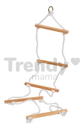 Drevený povrazový rebrík Rope Ladder Outdoor Eichhorn prírodný 170 cm dĺžka 60 kg nosnosť