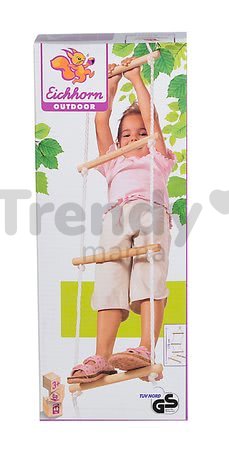 Drevený povrazový rebrík Rope Ladder Outdoor Eichhorn prírodný 170 cm dĺžka 60 kg nosnosť