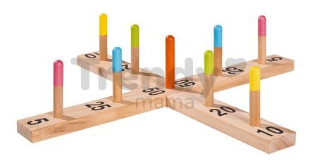 Drevené kruhy na hádzanie Quoits Outdoor Eichhorn s 5 kruhmi na hádzanie 50*50 cm