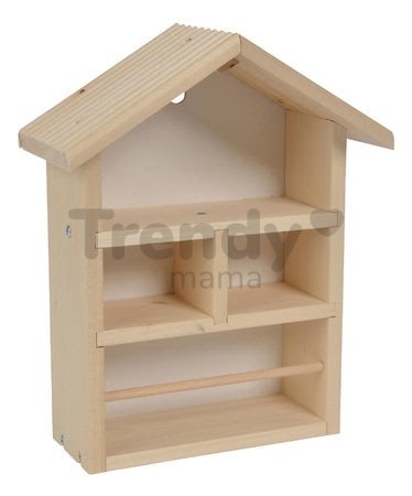 Drevený úľ pre včely Outdoor Bee House Eichhorn Poskladaj a vymaľuj - so štetcom a farbami od 6 rokov