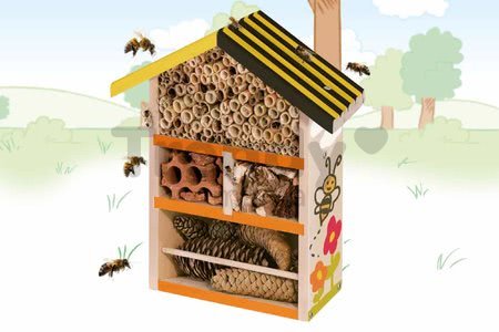 Drevený úľ pre včely Outdoor Bee House Eichhorn Poskladaj a vymaľuj - so štetcom a farbami od 6 rokov