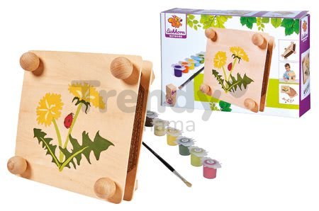Drevený lis na kvety Herbal Outdoor Leaf Press Eichhorn stavaaj a vyfarbovuj spolu s farebnými ceruzkami od 6 rokov