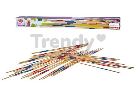 Drevené mikádo Outdoor Eichhorn farebný bambus 41 paličiek 50 cm dlhé