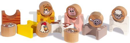 Drevené stohovateľné zvieratká Stackable Farm Animals Eichhorn 14 dielov od 24 mes