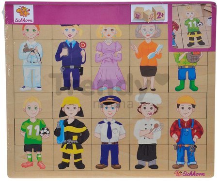 Drevené puzzle povolania Lift Out Puzzle Eichhorn 31 dielov od 24 mes