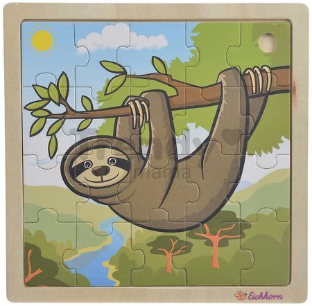 Drevené puzzle zvieratká Generic Puzzle new Inlay puzzle DP Eichhorn 20 dielov 5 druhov od 24 mes