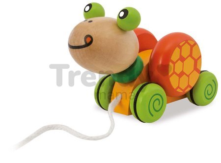 Drevená korytnačka na ťahanie Pull along Animal Turtle Eichhorn od 12 mes