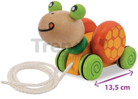 Drevená korytnačka na ťahanie Pull along Animal Turtle Eichhorn od 12 mes