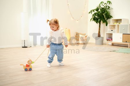Drevená kačička na ťahanie Duck Pull-along Animal Eichhorn s pohyblivou hlavou od 12 mes