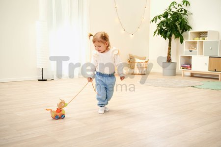 Drevená kačička na ťahanie Duck Pull-along Animal Eichhorn s pohyblivou hlavou od 12 mes