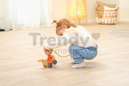 Drevená kačička na ťahanie Duck Pull-along Animal Eichhorn s pohyblivou hlavou od 12 mes