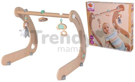 Drevená hrazda dizajnová Baby Pure Gym Eichhorn výškovo nastaviteľná s rôznymi doplnkami od 3 mes