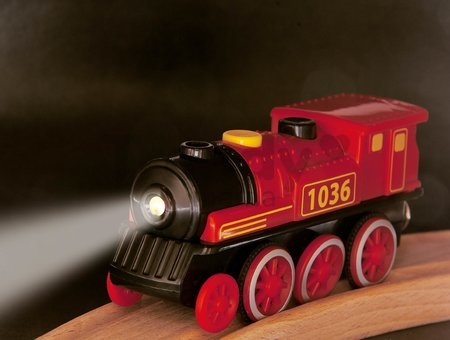 Náhradné diely k vláčkodráhe Train E-Loc Eichhorn elektronická lokomotíva so 4 funkciami 11 cm dĺžka