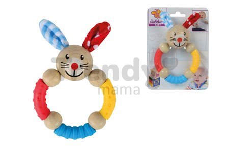 Drevená hrkálka Rabbit Beads Baby Eichhorn zajačik od 3 mes