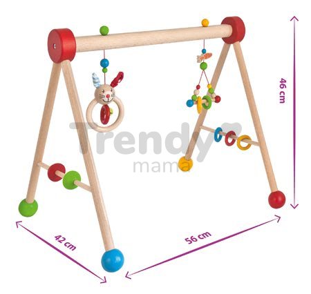 Drevená hrazda Baby Gym Eichhorn pre najmenších od 3 mes