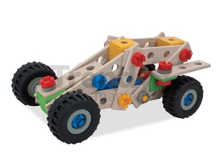 Drevená stavebnica štvorkolka Constructor Quad Eichhorn štyri modely (štvorkolka, bicykel, minibuggy, motorka) 110 dielov od 4 rokov