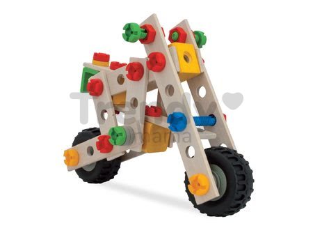 Drevená stavebnica štvorkolka Constructor Quad Eichhorn štyri modely (štvorkolka, bicykel, minibuggy, motorka) 110 dielov od 4 rokov