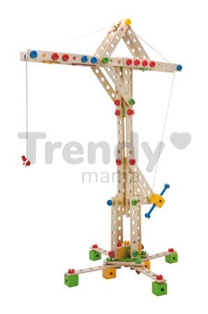 Drevená stavebnica veterný mlyn Constructor Windmill Eichhorn 8 modelov (mlyn, žeriav, lietadlo, stíhačka, katamaran, auto, most, žeriav na kontajnery