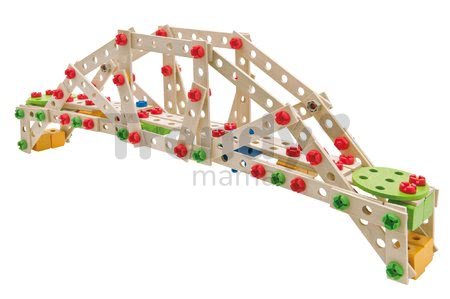 Drevená stavebnica veterný mlyn Constructor Windmill Eichhorn 8 modelov (mlyn, žeriav, lietadlo, stíhačka, katamaran, auto, most, žeriav na kontajnery