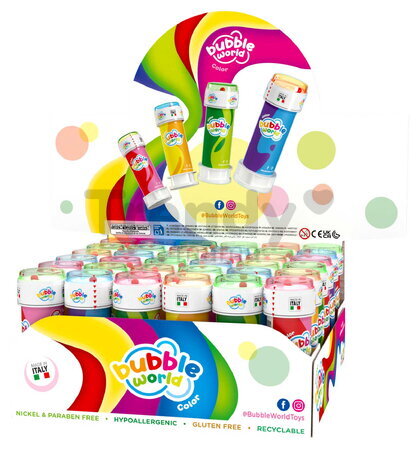 Bublifuk Color Bubble World Dulcop hypoalergénny bez niklu a parabénov