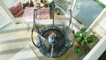 Trampolína s ochrannou sieťou Tiggy Junior trampoline Exit Toys priemer 140cm čierna