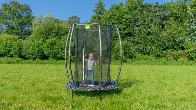 Trampolína s ochrannou sieťou Tiggy Junior trampoline Exit Toys priemer 140cm čierna