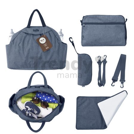 Prebaľovacia taška Chic 5v1 toTs-smarTrike s vnútornou taškou a termoobalom na fľašu modrá