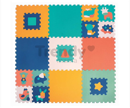 Penové puzzle Jumbo XXL Foam Mat Ludi 180x180cm od 10 mes LU10014