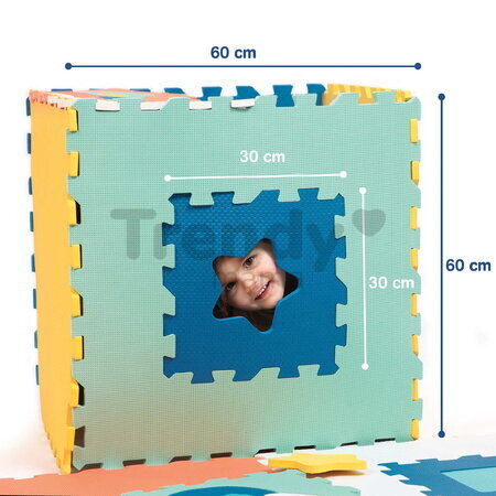 Penové puzzle Jumbo XXL Foam Mat Ludi 180x180cm od 10 mes LU10014