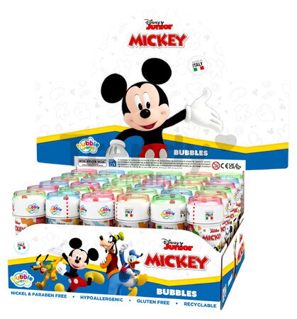 Bublifuk Mickey Disney Junior Bubble World Dulcop hypoalergénny bez niklu a parabénov