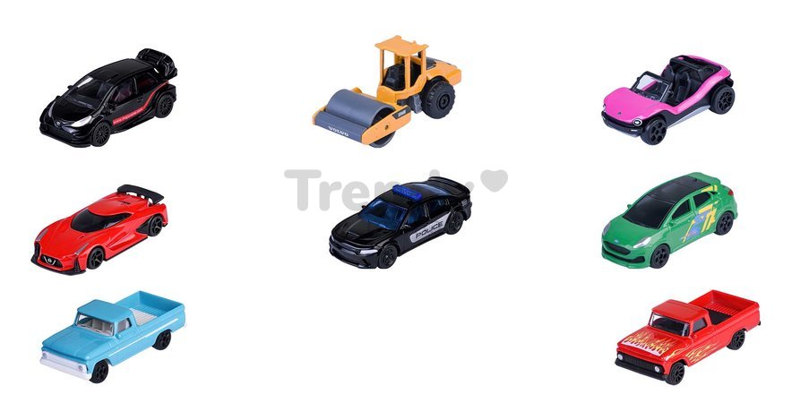 Autíčka Street Cars Majorette kovové sada 5 druhov dĺžka 7 cm 1:64