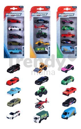 Autíčka Street Cars Majorette kovové sada 5 druhov dĺžka 7 cm 1:64